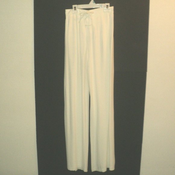 NEW Cache Pants White Size 4 Gold Crest Buttons Straight Leg Lined Made in USA - Picture 4 of 8